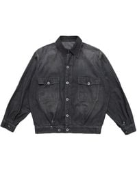 Maison Margiela - Distressed Trucker Denim Jacket - Lyst