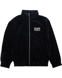 SOSHIOTSUKI Asics Edition Vintage Velvet Track Jacket in Blue for