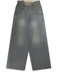 Protocol Index Men S Trompe-l Œil Layered Pants in Blue for Men | Lyst