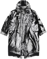 Jean Paul Gaultier - Cotton Canvas Parka Printed "Trompe L'Œil Parka" - Lyst