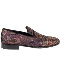 Etro - Paisley Metallic Jacquard Loafers - Lyst