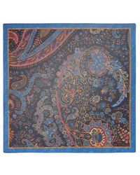 Etro - Fazzoletto Da Taschino Paisley Floreale, Uomo - Lyst