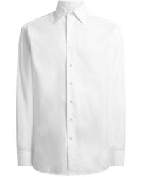 Etro - Cotton-Blend Fil Coupé Shirt With Micro Paisley Motif - Lyst