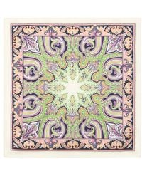 Etro - Patterned Silk Pocket Square - Lyst