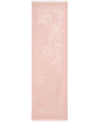 Etro - Wool And Silk Jacquard Scarf With Tie Motif And Floral Pattern - Lyst