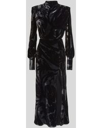 Etro Paisley Velvet Dress - Black