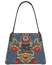 Etro - Shopper Libra Klein Mit Floralem Jacquardmuster, Damen - Lyst