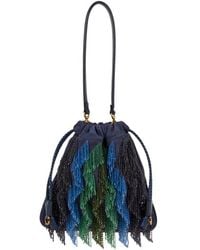 Etro - Small Suede Kalispera Bag With Multicoloured Beads - Lyst