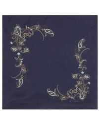 Etro - Printed Silk Pocket Square - Lyst