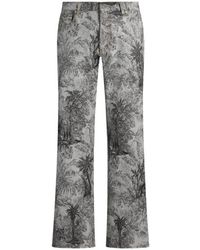 Etro - Wide-Leg Jacquard Jeans - Lyst