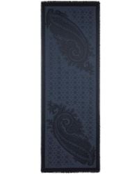 Etro - Silk And Wool Jacquard Scarf With Paisleys - Lyst