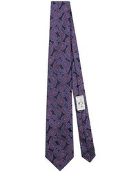 Etro - Krawatte Aus Seidenjacquard Mit Paisleymuster, Herren - Lyst