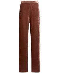 Etro - Velvet Palazzo Trousers - Lyst