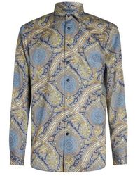 Etro - Printed Cotton Shirt - Lyst