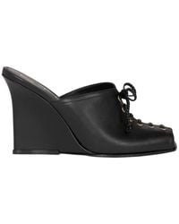 Etro - Mule Con Lacci E Zeppa, Donna, Taglia - Lyst