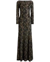 Etro - Long Chenille Jacquard Dress With Lurex And Paisley Motif - Lyst