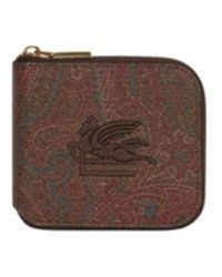 Etro - Arnica Wallet With Pegaso Detail - Lyst