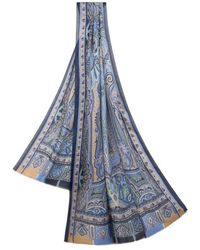 Etro - Patterned Cashmere Scarf - Lyst