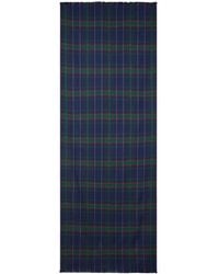 Etro - Double-Sided Wool And Silk Scarf With Check And Paisley Motifs - Lyst