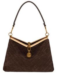 Etro - Medium Woven Suede Vela Bag - Lyst