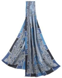 Etro - Sciarpa Con Motivo Barocco, Uomo - Lyst