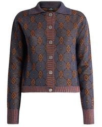 Etro - Cardigan À Motif Cravate, Femme, Taille - Lyst