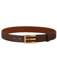 Etro - Gürtel Mit Logo-Schnalle - Lyst