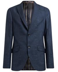 Etro - Wool Blazer With Print - Lyst