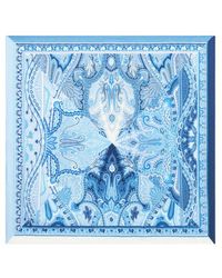 Etro - Printed Silk Pocket Square - Lyst