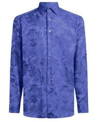 Etro - Cotton Jacquard Shirt - Lyst