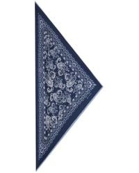 Etro - Silk Scarf With Paisley Motif And Pegaso - Lyst