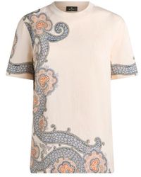 Etro - T-Shirt Aus Baumwolle Year Of Snake, Damen, Größe - Lyst