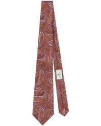 Etro - Silk Jacquard Tie With Floral Paisley Motif - Lyst