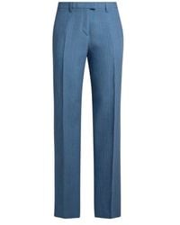 Etro - Striped Straight-Leg Trousers - Lyst