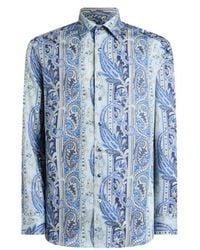 Etro - Paisley Cotton Satin Shirt - Lyst
