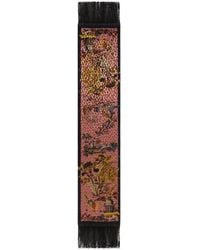 Etro - Silk-Blend Velvet Scarf With Leopard Motif - Lyst