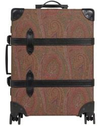 Etro - X Globe-Trotter Arnica And Leather Carry-On Case With Buckles - Lyst
