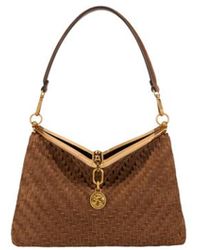 Etro - Medium Woven Suede Vela Bag - Lyst