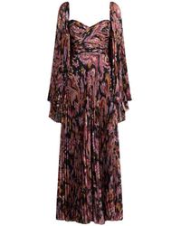 Etro - Robe En Soie À Fils Coupés, Femme, Taille - Lyst
