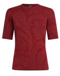 Etro - Cotton-Blend Jacquard Sweater - Lyst