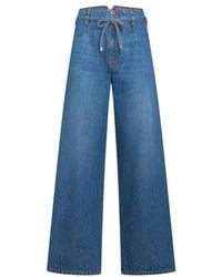 Etro - Culotte Jeans With Belt - Lyst
