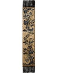 Etro - Silk-Blend Velvet Scarf With Leopard Motif - Lyst