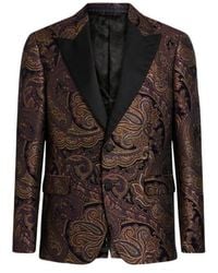 Etro - Paisley Jacquard Brocade Blazer - Lyst