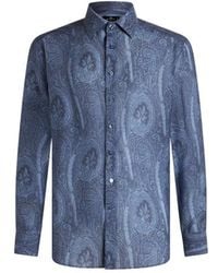 Etro - Textured Fabric Dress Shirt - Lyst