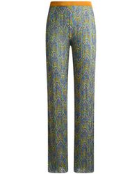 Etro - Printed Knit Trousers - Lyst