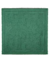 Etro - Châle En Jacquard De Laine Mélangée À Motif Paisley, Femme - Lyst