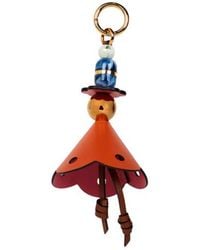 Etro - Leather Charm With Flowers And Marbles - Lyst