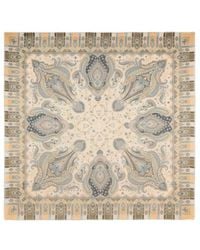 Etro - Modal And Cashmere Shawl With Paisley Motif - Lyst