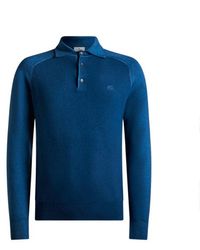 Etro - Wool Polo With Pegaso Logo - Lyst