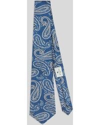 Etro - Silk Jacquard Tie With Paisley Motif - Lyst